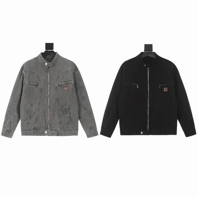 8090 自主carhartt 24Fw卡哈特底特律秋季美拉德美式水洗做旧立领工装短款夹克外套 满满的cleanfit高级感 有点美式复古内味 每个颜色都是经典