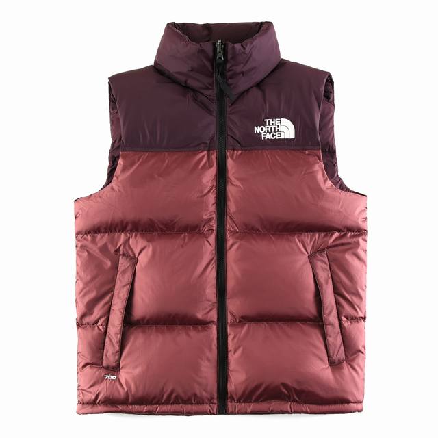 款号：Y85 北面马甲 The North Face｜北面nuptse1996经典款羽绒马甲 北面马甲 酒红 刺绣采用进口田岛绣花 万针刺绣，采用进口7号针，日