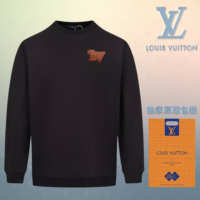 顶级版本 官网品质 配送独家图片原版包装 路易威登 Louis Vuitton 现货秒发 2024秋冬新款毛圈卫衣 搭配重工高端精致刺绣胸前logo钉标工艺，设