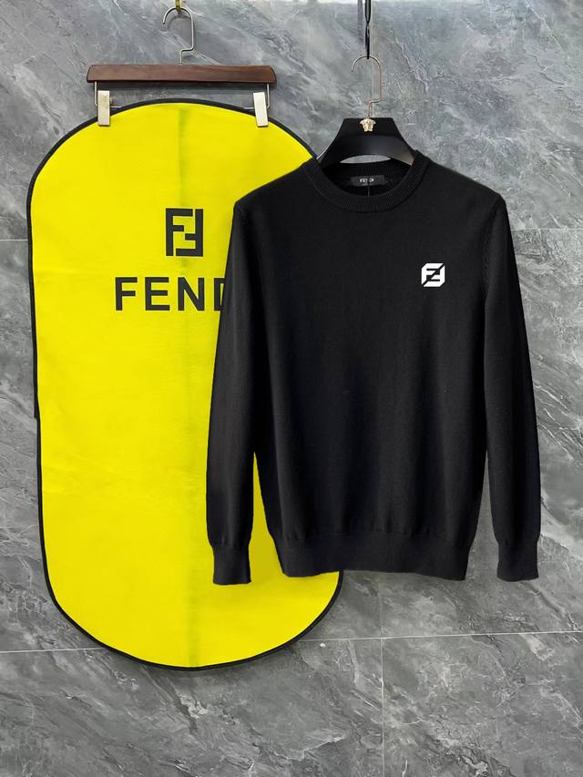 Fendi 芬迪3标齐全 精美徽标圆领毛衣 精品羊毛混纺毛衫 男女款高端定制臻品系列 隶属品牌高端主线 专利顶级纱线混纺 以创新来阐释常规款式 面料的配置更是颠