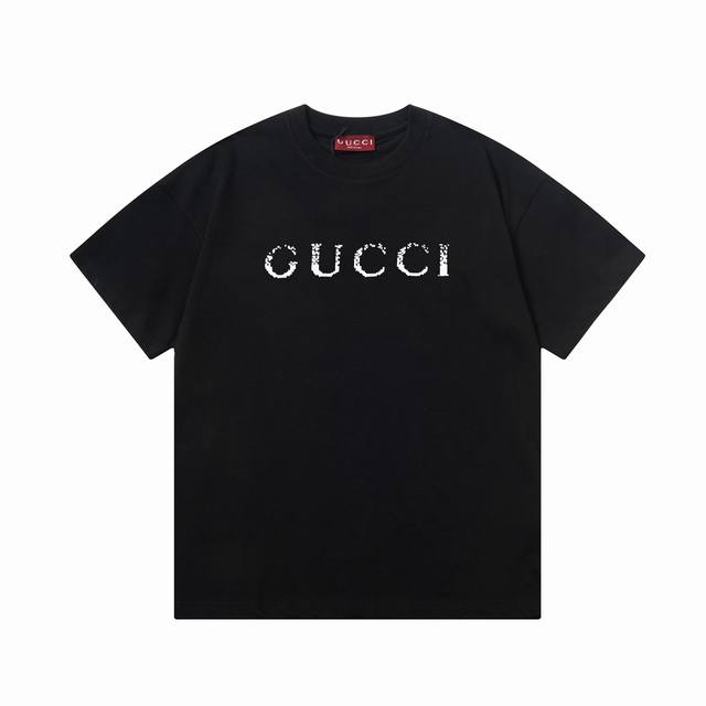 Gucci 古驰 爱心双g字母印花 Logo标识精致升级，灵感源自八十年代复古 原版面料 官方同款 短袖t恤 定制260 克同缸染面料 手感非常舒服 春夏最新砖