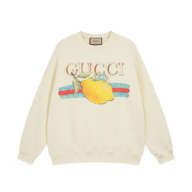 款号：702， Gucci新品！2024秋冬系列高克重卫衣 选用客供定制针织100%纯棉面打造,面料手感细腻，厚实有质感的纯棉布 高密度的机织工艺，如棉絮般柔紧