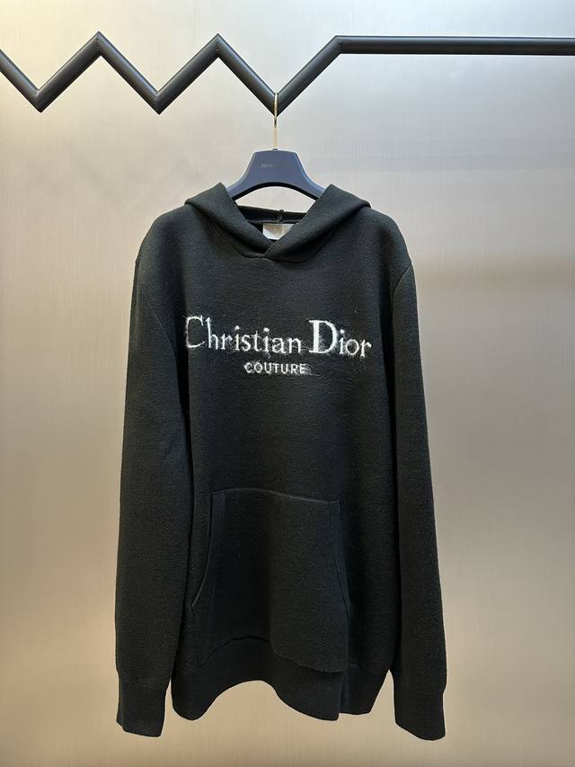 Dior 马海毛字母针织帽衫毛衣 Size：Xs S M L