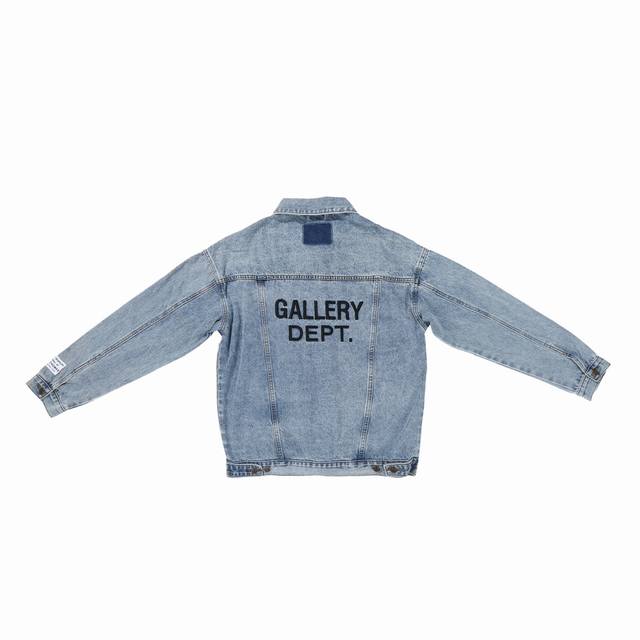 Ga101 Gallery Dept. 22Fw Vintage Andy Denim Jacket刺绣黑色logo洗水做旧牛仔夹克牛仔外套情侣同款 码数：S-