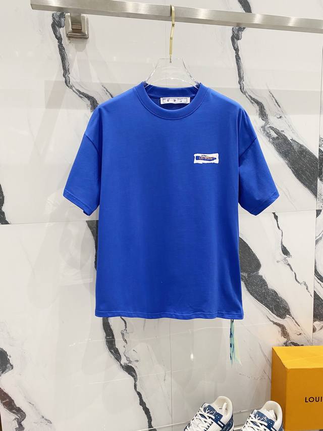 Off-White 260克圆领短袖t恤 大箭头字母logo涂鸦印花标识 官方同步 高版本 高品质 时尚个性 百搭潮流 纯原品质 原版面料 吊牌 领标 水洗麦