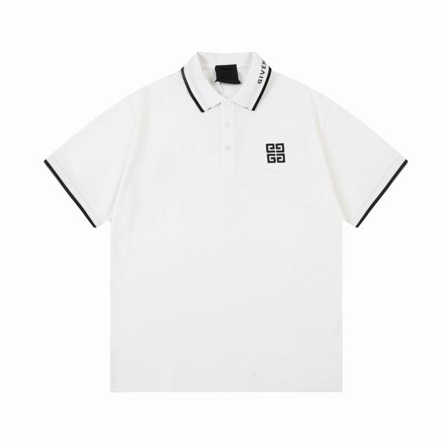 Givenchy 纪梵希 字母编织领logo刺绣 拼色 拼接 Polo衫 升级，灵感源自八十年代复古 原版面料 官方同款 定制 同缸染面料 手感非常舒服 春夏最