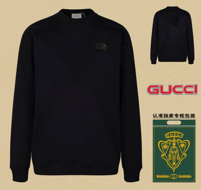 高版本卫衣 配独家图片包装 长期现货 Gucci~古驰 采用440G重磅面料 区别市场通货，随意搭配各种都是妥妥的帅气衣服整体用双坎肩做法，双坎肩做法使整件衣服