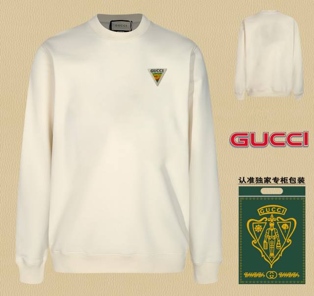 高版本卫衣 配独家图片包装 长期现货 Gucci~古驰 采用440G重磅面料 区别市场通货，随意搭配各种都是妥妥的帅气衣服整体用双坎肩做法，双坎肩做法使整件衣服