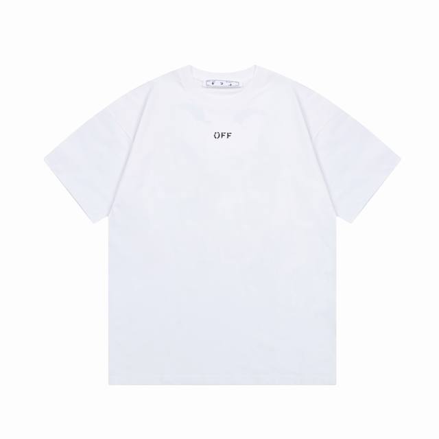 Off-White 星球轨道字母大logo印花 原版面料 官方同款 短袖t恤 定制 同缸染面料 手感非常舒服 春夏最新砖柜同步 时尚又个性 超级百搭好看 男女都