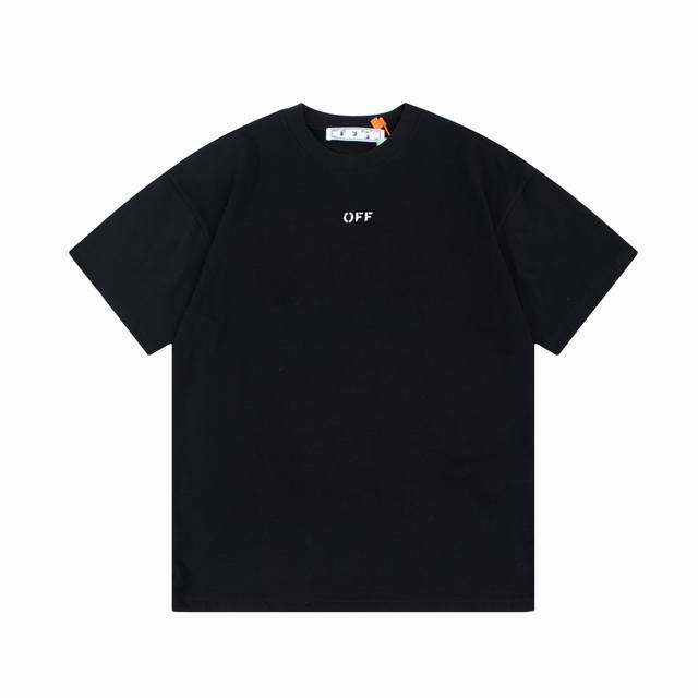 Off-White 喷墨 箭头字母大logo印花 原版面料 官方同款 短袖t恤 定制 同缸染面料 手感非常舒服 春夏最新砖柜同步 时尚又个性 超级百搭好看的一款