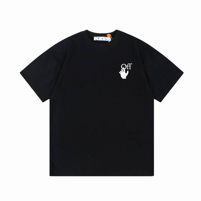 Off-White 箭头手绘字母大logo印花 原版面料 官方同款 短袖t恤 定制 同缸染面料 手感非常舒服 春夏最新砖柜同步 时尚又个性 超级百搭好看的一款