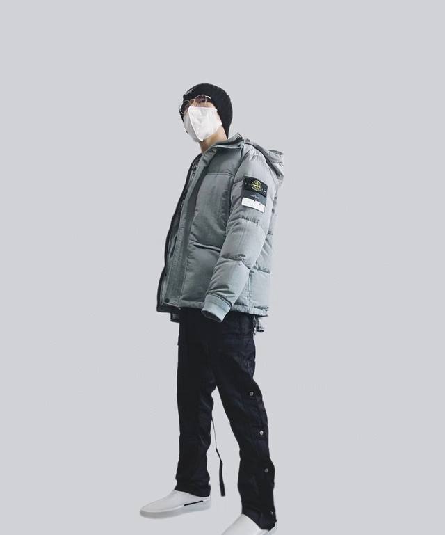 款号：8067 石头岛5色棉服冬款主推 高品质 Stone Lsland石头岛21Fw Nylon Metal Down Jacket Topstoney 金属