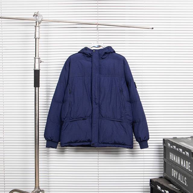 款号：8067 石头岛5色棉服冬款主推 高品质 Stone Lsland石头岛21Fw Nylon Metal Down Jacket Topstoney 金属