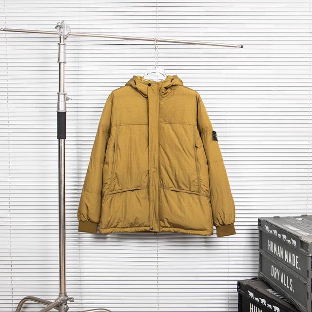 款号：8067 石头岛5色棉服冬款主推 高品质 Stone Lsland石头岛21Fw Nylon Metal Down Jacket Topstoney 金属