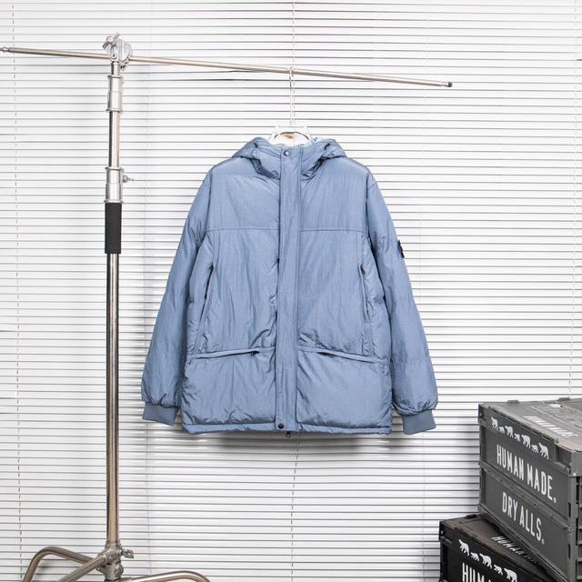 款号：8067 石头岛5色棉服冬款主推 高品质 Stone Lsland石头岛21Fw Nylon Metal Down Jacket Topstoney 金属