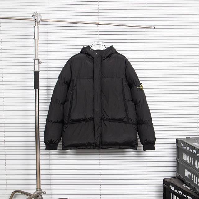 款号：8067 石头岛5色棉服冬款主推 高品质 Stone Lsland石头岛21Fw Nylon Metal Down Jacket Topstoney 金属