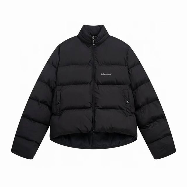 款号：6155-顶级版本！巴黎世家balenciaga Ss23小标字母印花logo棉服 面料优选50D加密防水透气膜 ，充棉量280克， 轻薄柔软 ，更具保暖