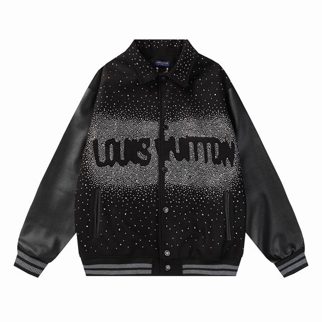 款号：3135 Louis Vuitton 路易威登lv满印渐变烫砖贴布绣花工艺棒球服外套 - Louis Vuitton法国路威酩轩集团-Lvmh旗下品牌 著