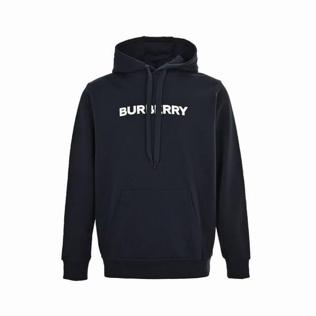 Burberry 巴宝莉 经典字母印花连帽卫衣 藏蓝 原版官网6800元购入开发，定织380G全棉毛圈布，做工针距全部重机还原Z ，胸口非普通印花进口，胶浆厚版