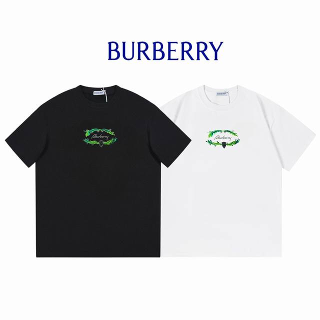 Burberry巴宝莉 官网同款花卉刺绣短袖 双纱 克 ：白色 黑色 ：Xs-L