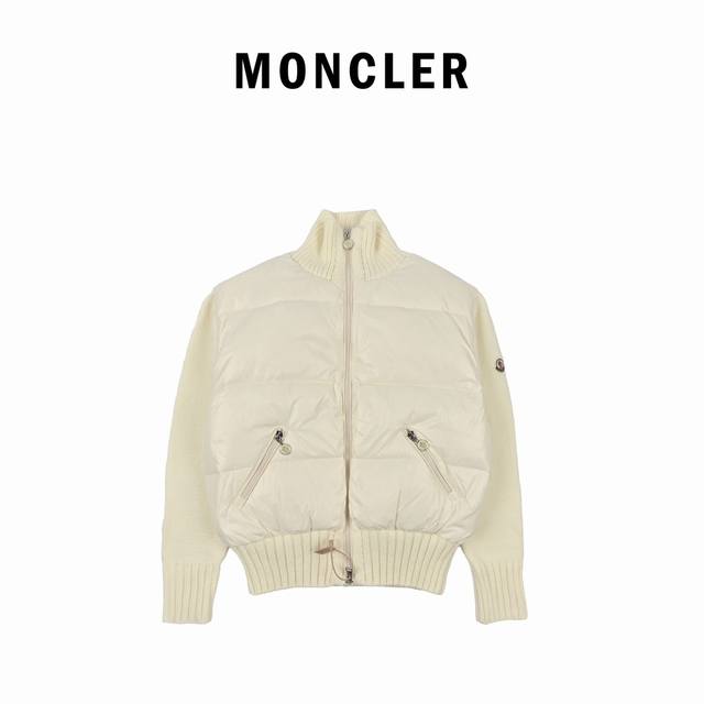 可售后 Monc*Lernew23秋冬新款羽绒拼接夹克 #羽绒服 #日常穿搭 Monc*Lernew23秋冬新款羽绒拼接夹克，金典立领两侧大口袋设计后背刺绣Lo