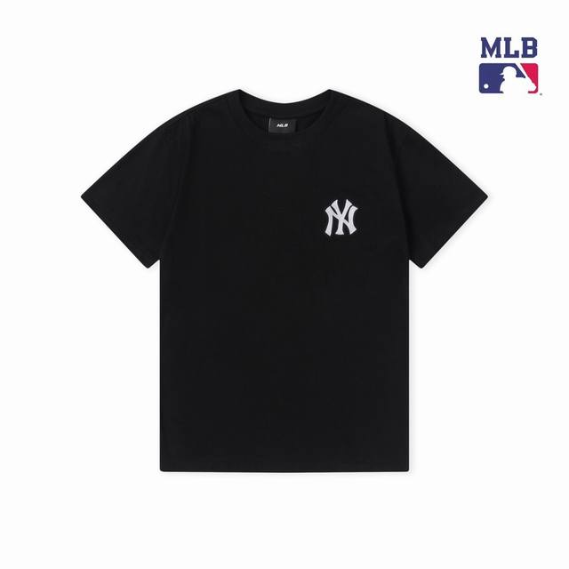 上新 高品质 Mlb新款刺绣短袖 男女同款，后背Logo采用印花工艺，边缘加上刺绣的点缀，更是立体感十足，颜色清新自然，轻松打造夏日气息，面料采用240克双纱纯