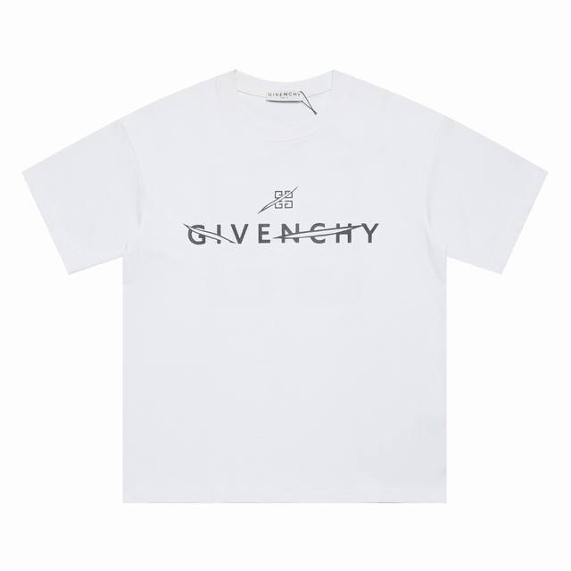 上新 高版本 Givenchy 纪梵希 切割Logo印花图案短袖T恤 面料采用270G纯棉舒适透气，个性经典百搭不过时，潮范大气，时尚简约且自带气场，男女同款