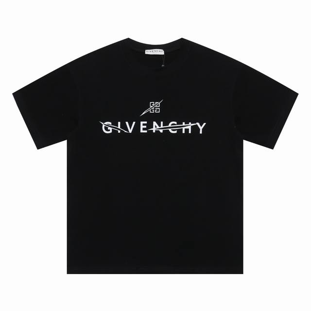 上新 高版本 Givenchy 纪梵希 切割Logo印花图案短袖T恤 面料采用270G纯棉舒适透气，个性经典百搭不过时，潮范大气，时尚简约且自带气场，男女同款