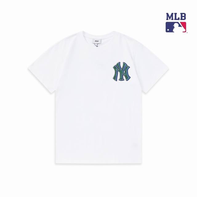 新款上新 Mlb新款短袖，男女情侣复古老花立体印花Logo，上身潮奢感十足，轻松展现丰富的视觉效果 吊牌可扫码验证，1衣1码 颜色：黑色 白色 038# 码数：