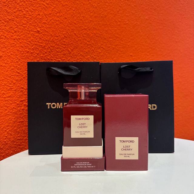 Tom Ford Lost Cheery Ed Ml，汤姆福特 Tf失落樱桃香水100毫升，配专柜手提袋。香调，东方花香调，前调：酸樱桃 烈酒 杏仁，中调：酸樱