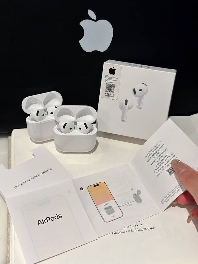 Airpods苹果七代蓝牙耳机 新款Airpods4蓝牙耳机 认准原版苹果防伪，支持扫码，拒绝市场垃圾货 对标官网 安卓苹果都能用 今晚主推最新款Airpods