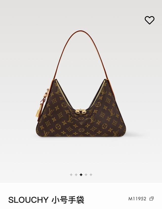 Louis Vuitton Slouchy 小号手袋 M11952 路易威登 Lv 2025专柜最新款腋下包单肩包，顶级品质，随意比对，内置芯片，折叠礼盒包装。