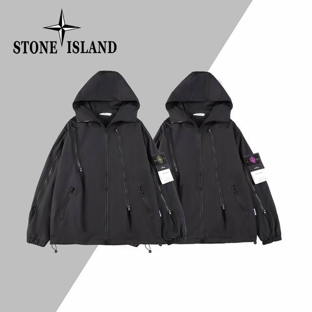 Stone Island 石头岛7拉链机能户外拉链外套 严选品质 放心入手 面料采用高品质防风防水优质冲锋衣面料 做工精湛 栩栩如生 多拉链设计机能风十足 当季