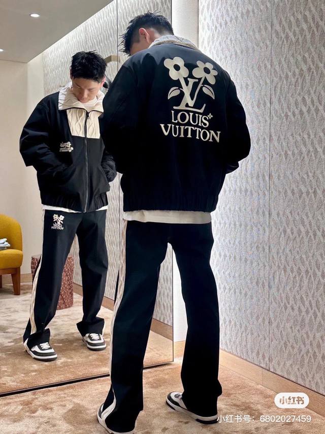 顶级版本 Louis Vuitton 路易 威登 Lv Tyler 24春夏联名新款花朵编织尼龙长裤 Lv Tyler联名系列本季最帅单品 斜锦纶科技定制面料