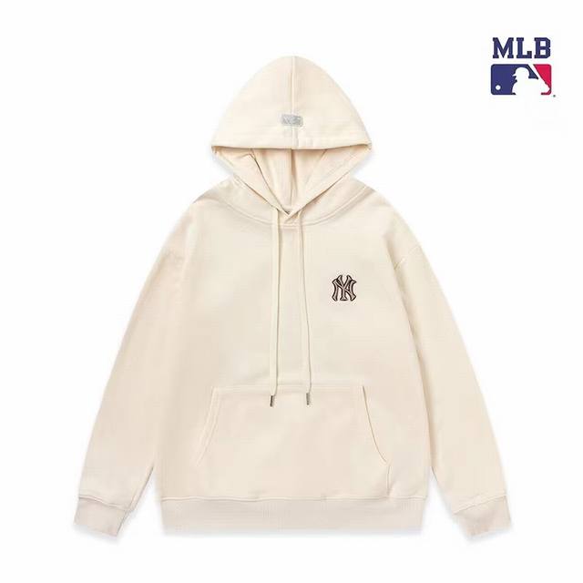 高端品质 24最新秋冬Mlb Ny 后背刺绣印花款 Ny 洋基队立体刺绣印花款男女情侣同款套头帽衫卫衣，至今为止最为喜欢的一款卫衣