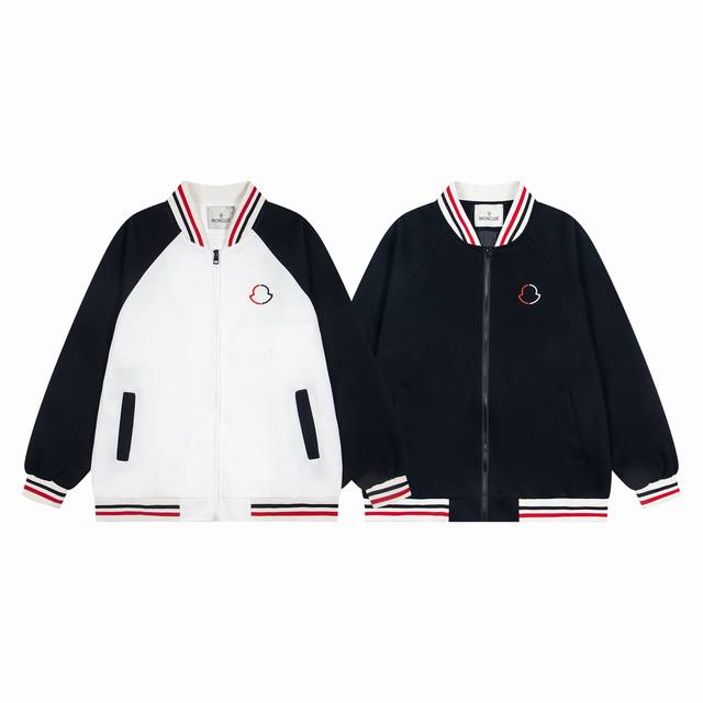 蒙口Moncler 春秋款条纹织带连帽休闲外套 高端品质、版型面料五金都还原，透气舒适合成面料，Logo采用时下流行章仔设计，上身帅气有型，一点不拘束、上身超级