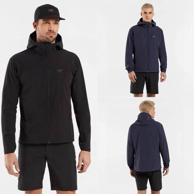 Arc'teryx 始祖鸟Epsilonjacket黑科技四面弹夹克外套鸟家高端商务休闲系列轻便外套 加拿大总部设计师设计，V系的Isogon Hooded连帽