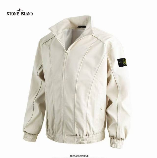 Stone Island石头岛 2025春秋港风户外透气宽松百搭立领茄克外套 网络线上 海内外人气爆款∽ 采用新颖独特外单优质料 宽松版 拉链连帽设计 朔造个性