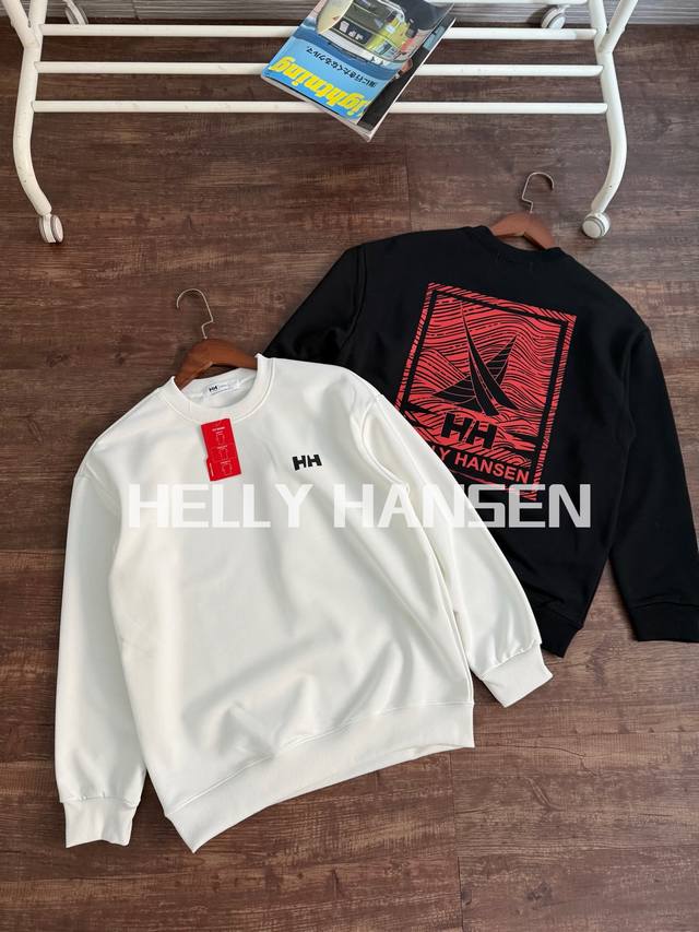 颜色：黑色，白色 尺码：M到3Xl Helly Hansen 海丽汉森Hh25新男女同款户外运动无束缚高弹长袖吸湿速干卫衣 线上800+ 顶Ji品相！送人自留皆