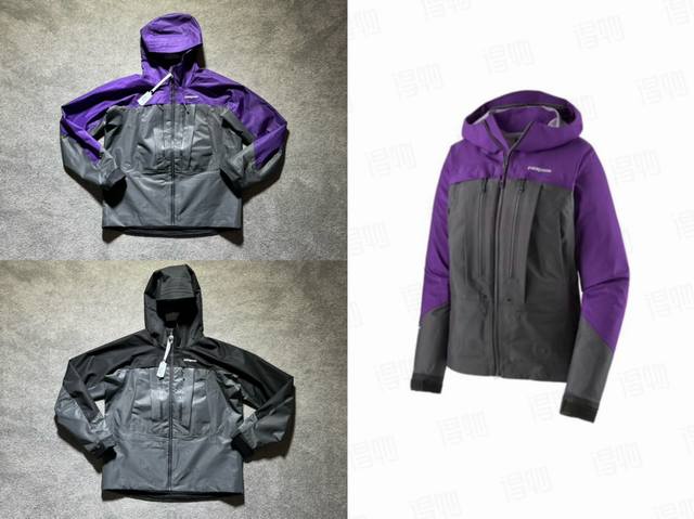 原厂出品 Patagonia巴塔哥尼亚拼色全天候冲锋衣River Salt飞钓系列 男女同款 S到Xl 户外选手刚需， 抗水透气 全天舒适 某物售罄款 只有代购