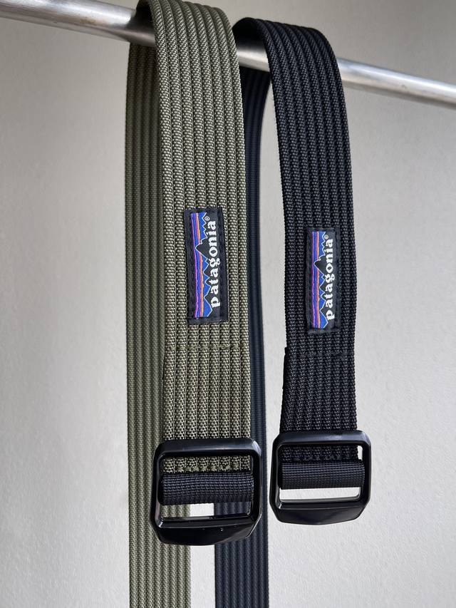 Patagonia 巴塔哥尼亚 战术腰带 速干 轻量级平滑扣腰带 - 长度：长130Cm 宽3.8Cm 颜色：黑色 绿色