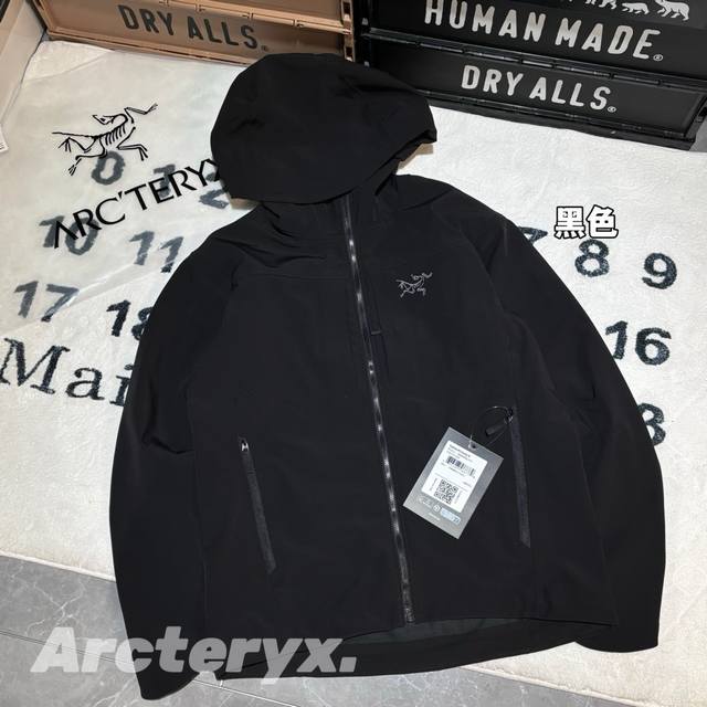 Arcteryx Gamma Mx始祖鸟防风户外软壳加绒冲锋衣 男女同款 -面料：原版一比一定织定染面料。成分:Fortius 2.0 外层:85%锦纶，15%