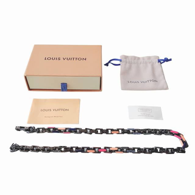 Lv黑武士竹节项链！ 新品Louis Vuitton Lv Paradise Chain Necklace链条项链男女款！ Paradise Chain 项链-