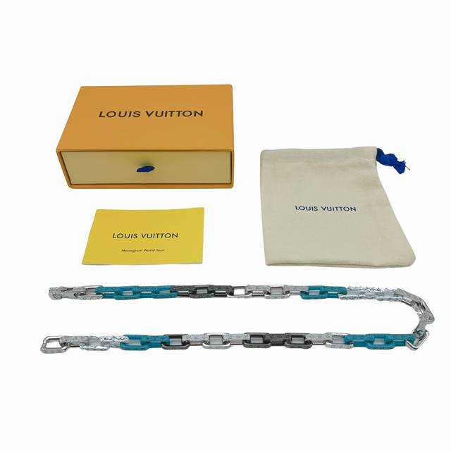 Louisvuitton Ss专柜新款，大理石花纹-竹节项链！Monogram Chain 项链-编码：M01293-官网在售价 P23,215Rmb，本款 M