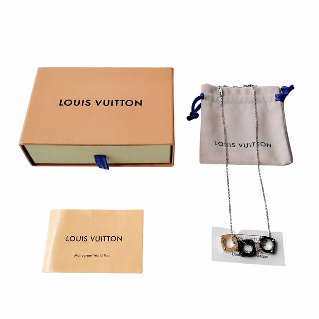 Louis Vuitton 路易威登 Monogram Bold金属项链银色！To Louis Vuitton项链热度榜！Monogram Bold 项链-编码