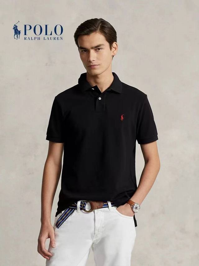 高版本 Ralph Lauren 拉夫劳伦男装纯棉商务休闲纯色8色短袖T恤 翻领Polo衫 男士夏季必备款时尚之选！男士的衣橱中，Polo衫必占着重要的一席之地