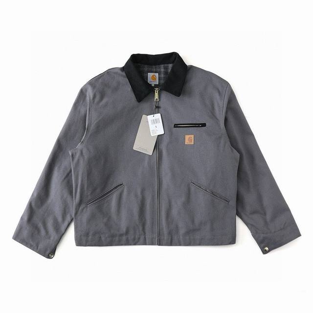 上新 Carhartt-卡哈特J97 Vintage 水洗做旧重工底特律夹克 古着工装帆布外套 多口袋 拉链翻领工装外套 今年最火单品 来自博主口口桑的上身穿搭