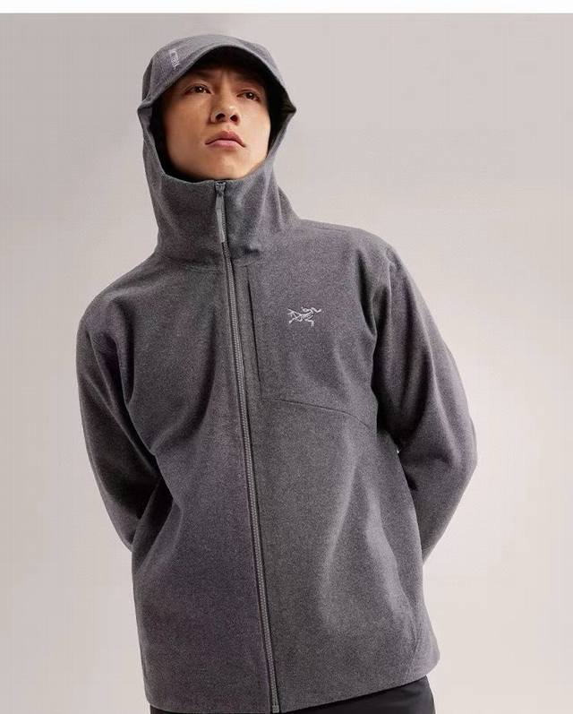 始祖鸟 Arc‘Teryx 羊毛软壳外套 鸟家 Gamasl男子防风连帽拉链衫，适合您在何环境下穿着。 Stormhoodt兜帽提供保护的同时不会影响周边视线！