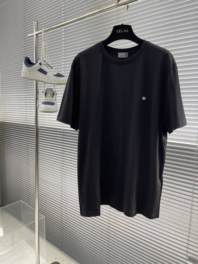 Dior 迪奥] 2025Fw刺绣短袖T恤 颜色：黑色 白色 尺码：S M L Xl 2Xl