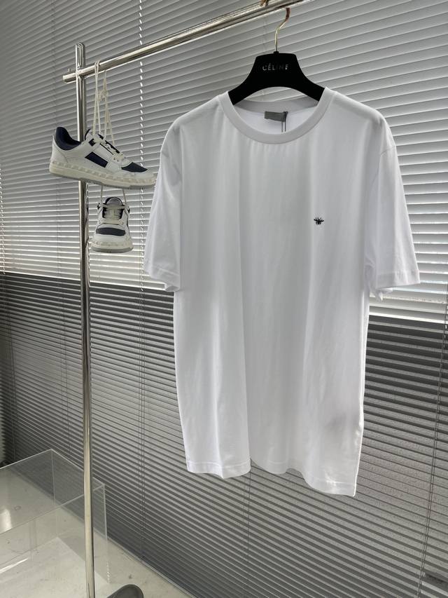 Dior 迪奥] 2025Fw刺绣短袖T恤 颜色：黑色 白色 尺码：S M L Xl 2Xl